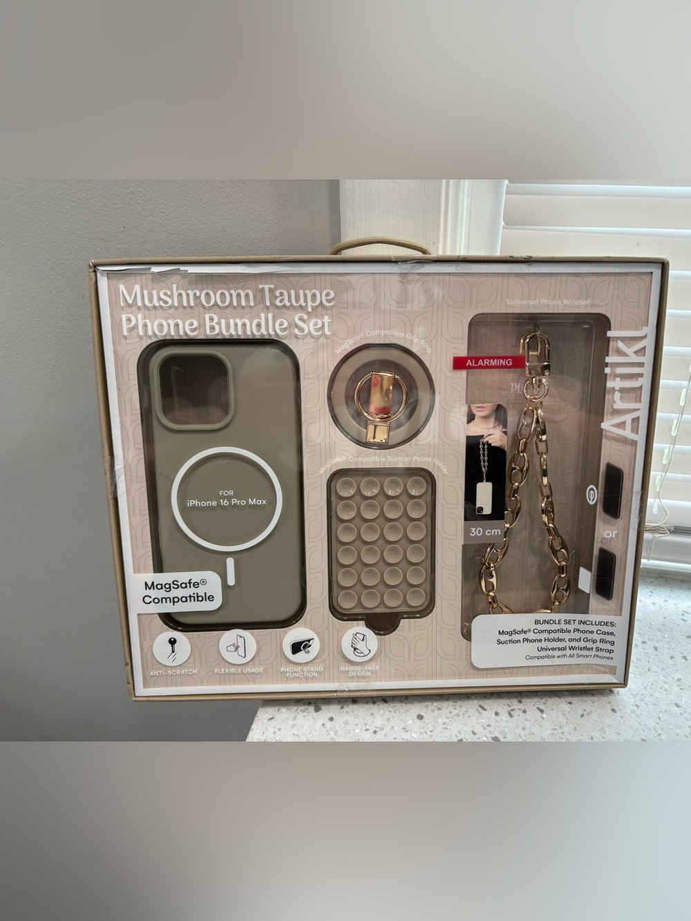 NWT Artikl Mushroom Taupe Phone Bundle Set - MagSafe Compatible